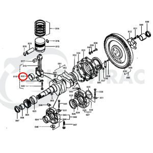 Drijfstanglager | lagerschaal Kubota B6000 | ZL600 motor | Shop4Trac